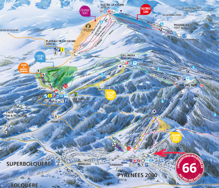 Domaine skiable station Pyrénées 2000 Bolquère