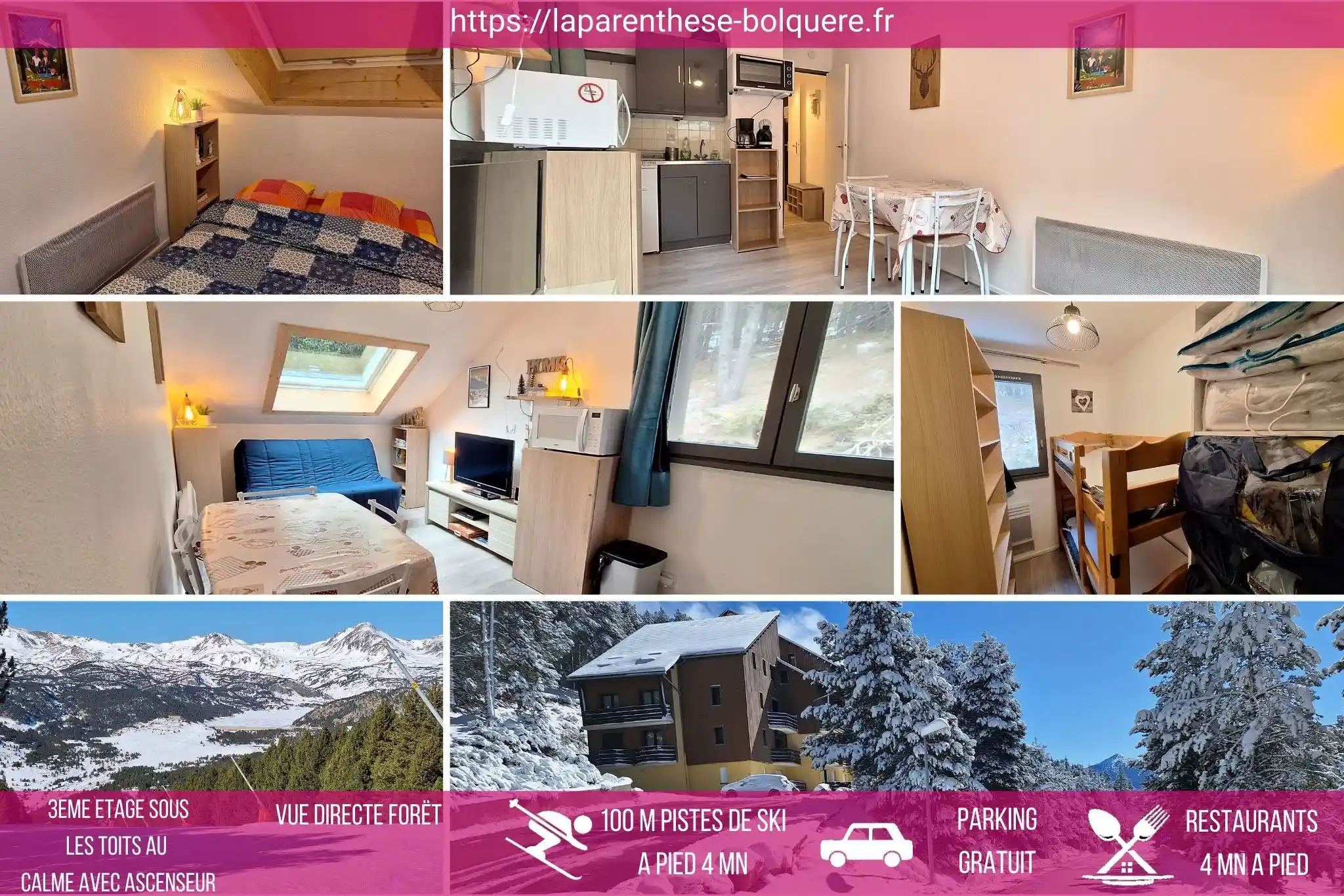 Appartement La Parenthèse au cœur de la station Pyrénées 2000