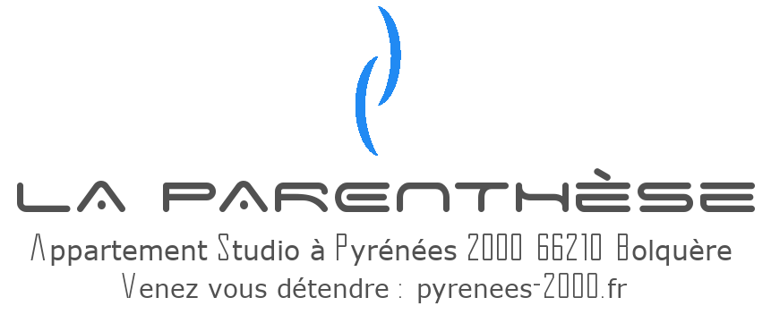 Logo parenthese pyrenees 2000 Bolquere Font Romeu